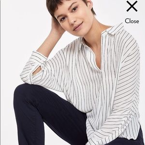 Reitmans relaxed fit white dress shirt blouse xs